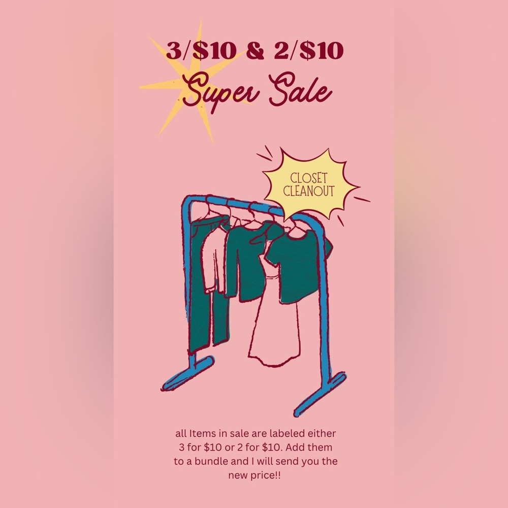 Closet Cleanout Sale - Mix of Colors